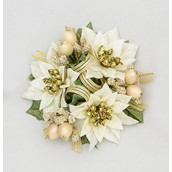 1" Poinsettia/Berry C/R Cream