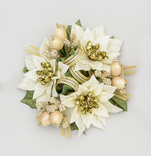 1" Poinsettia/Berry C/R Cream