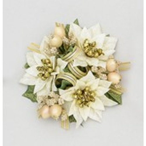 1" Poinsettia/Berry C/R Cream