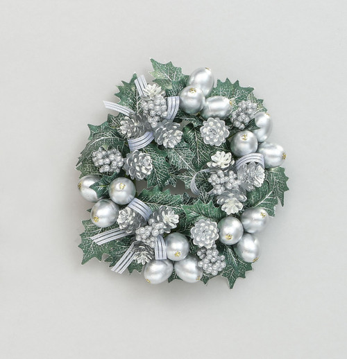 3" Berry/Cone/Holly C/R Silver