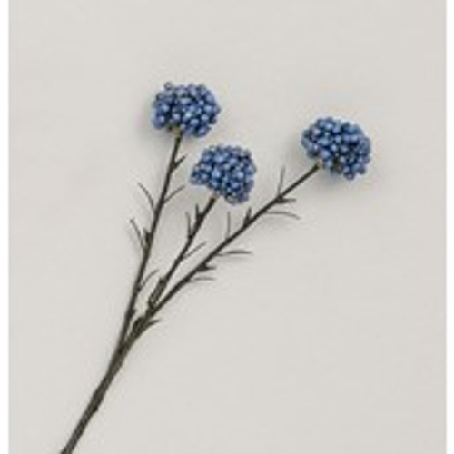 45cm Berry Cluster Spray Blue