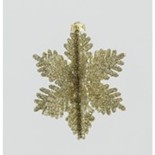 100mm Glitter Snowflake x6 Box Chm