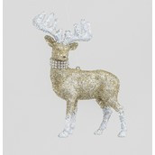 12cm Glitter Reindeer Dec Champ