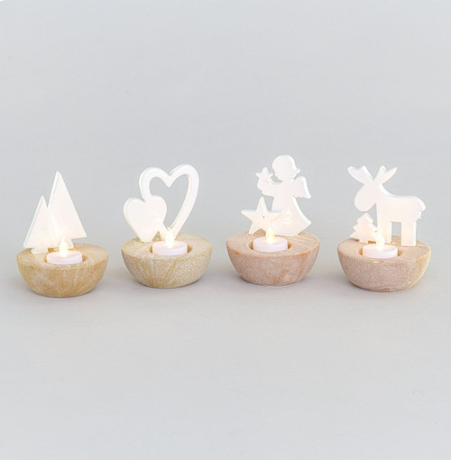 13cm Ceramic Festive Orn. 2Ass C/H