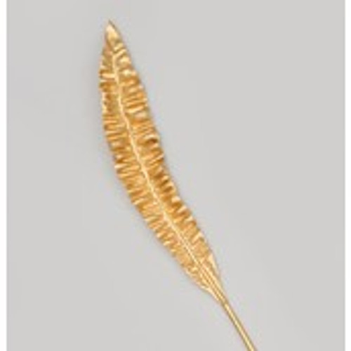 88cm Metallic Leaf Spray Gold