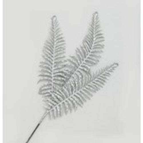 60cm Glitter Boston Fern Silver