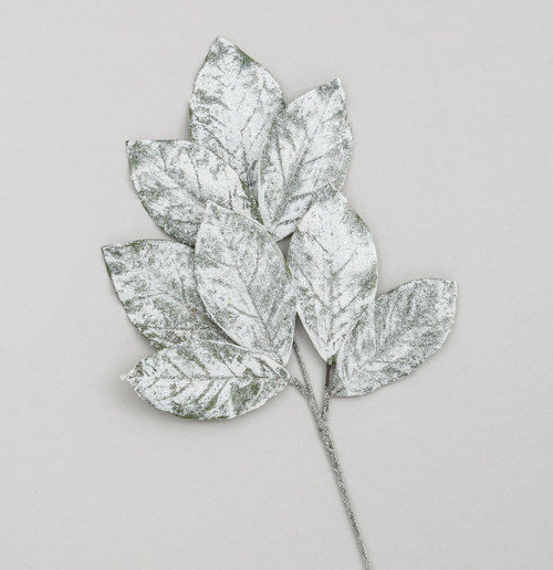 82cm Snow Magnolia Leaf Spray