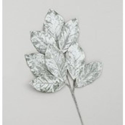 82cm Snow Magnolia Leaf Spray