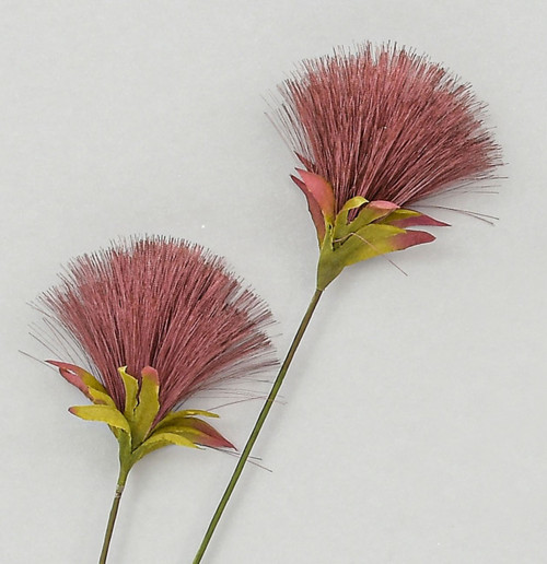 72cm PomPom Spray Burgundy