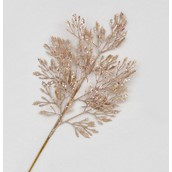 66cm Glitter Leaf Spray Rose Gold