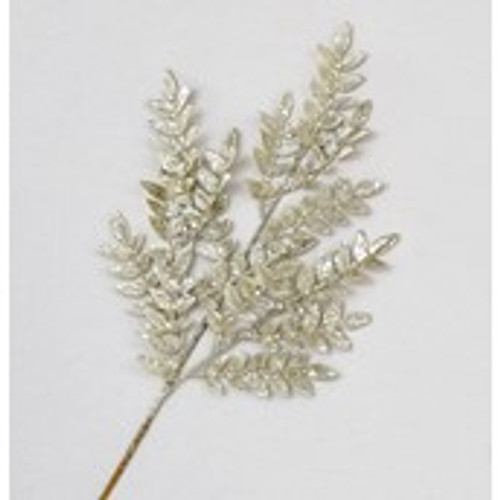 66cm Glitter Laurel Spray Champagn