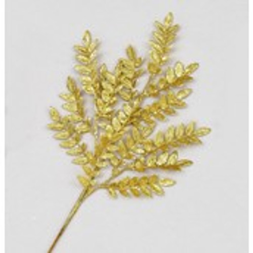 66cm Glitter Laurel Spray Gold