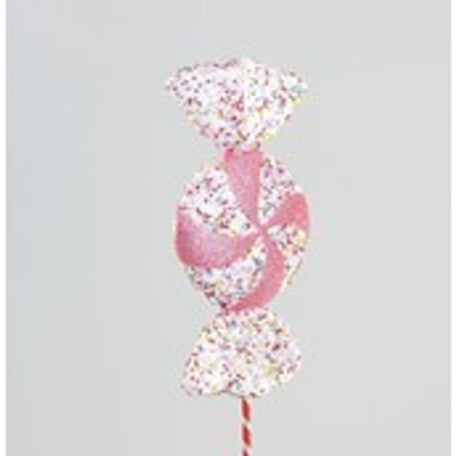 72cm Candy Stem w/Sequin Pink