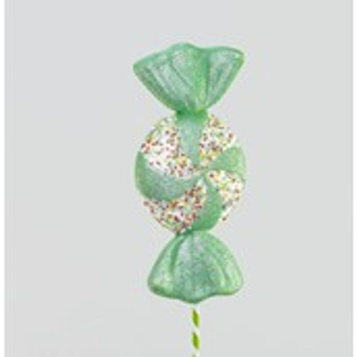 72cm Candy Stem w/Sequin Lt Green