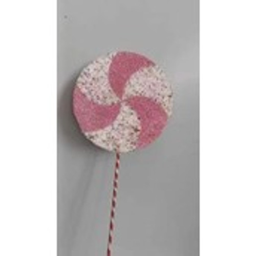 72cm Candy Swirl Stem Pink/White