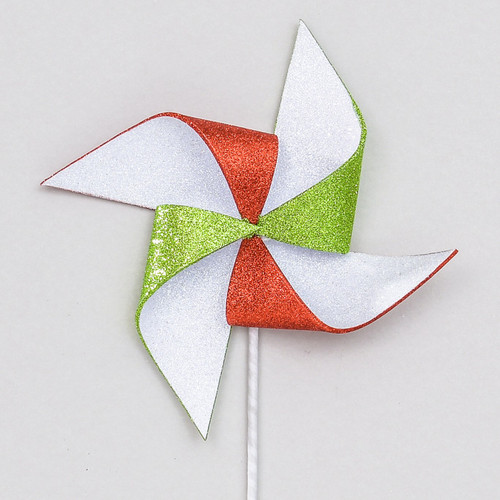 60cm Windmill Pick Red/White/Green