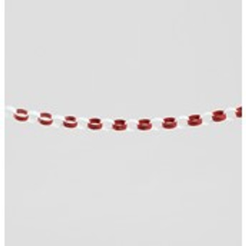 120cm Glitter Chain Garland Red/Wh