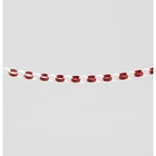 120cm Glitter Chain Garland Red/Wh