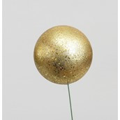 120mm Glitter Ball Decoration Gold