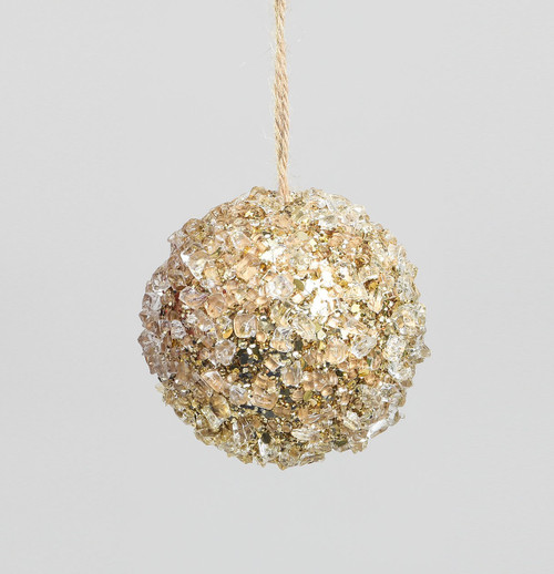 80mm Coral Ball Champagne