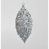 22cm Wire Finial Decoration Silver