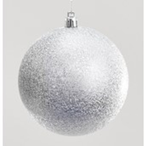 10cm Shiny Ball Decoration Silver