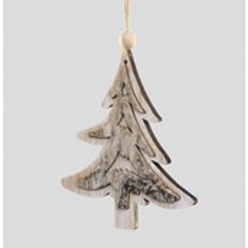 16cm Wooden Tree Decoration