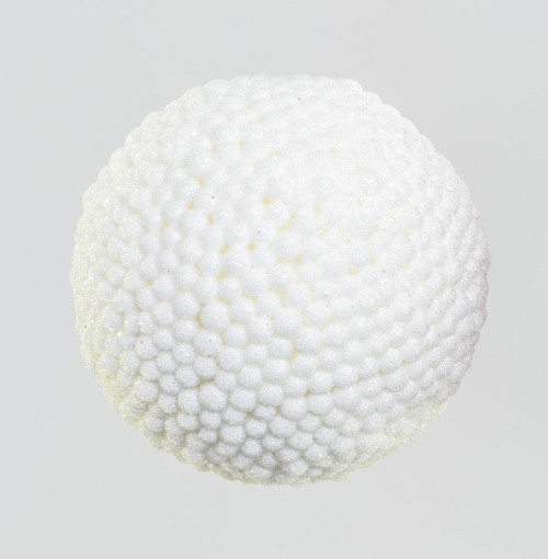 14cm Ice Cluster Ball Dec White