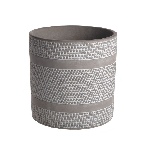Large Grey Cement Pot