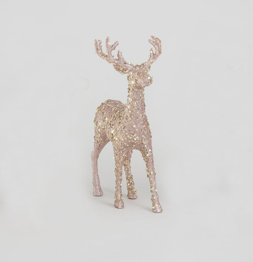 46cm Sequin Reindeer Ornament RG