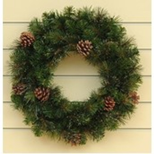 24" Hardneedle/Cone Wreath 100T