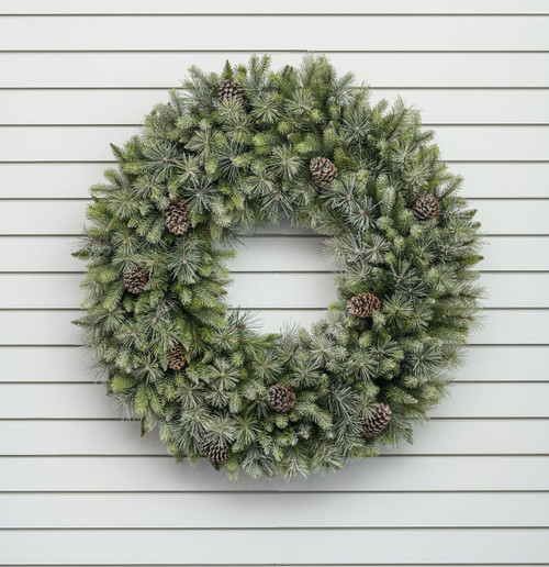 48" Flocked Wreath 315T