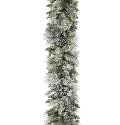 6ftx14" Cone Flocked Garland 135T