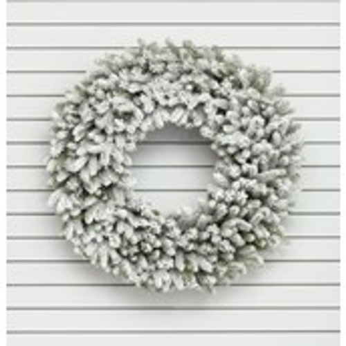 48" Flocked Oregon Wreath 320T