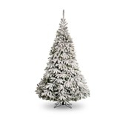 10ft Flocked Oregon Artificial Christmas Tree 3337 Tips