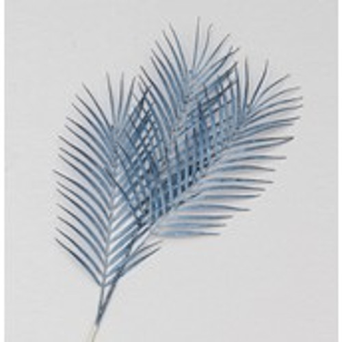 94cm Palm Spray x3 Blue
