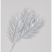 94cm Palm Spray x3 Silver