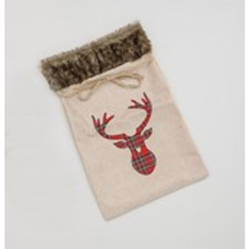 70cm Hessian Reindeer Sack