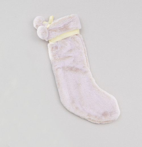 60cm Faux Fur Stocking Soft Pink