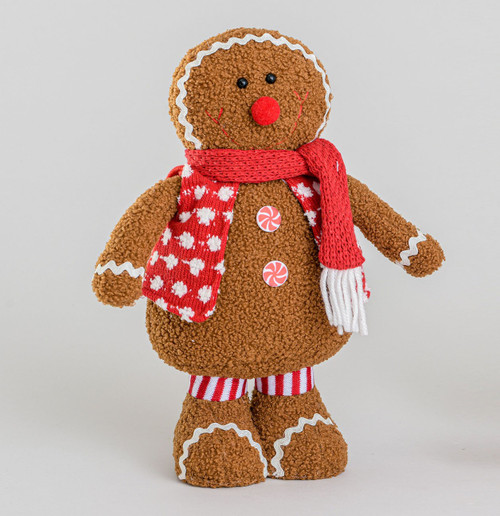 38cm Gingerbread Boy w/Scarf