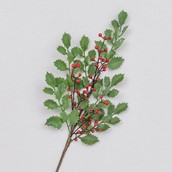81Cm Holly/Berry Spray