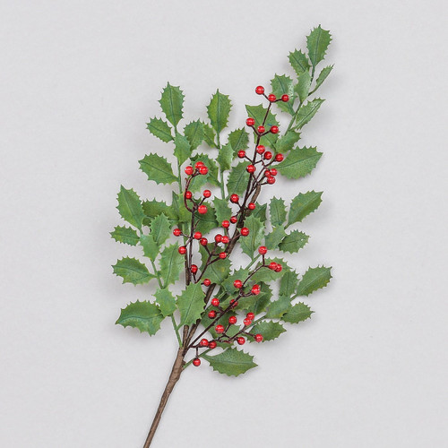 81Cm Holly/Berry Spray