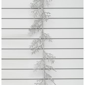 152cm Glitter Twig Garland Silver