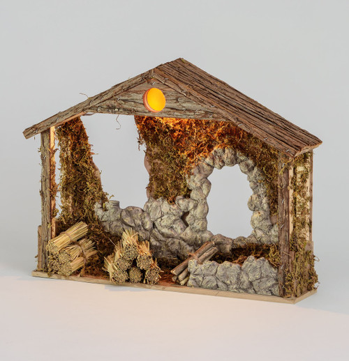 60cm Nativity House w/LED