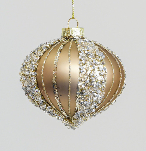 80mm Sequin Pattern Onion Champagn
