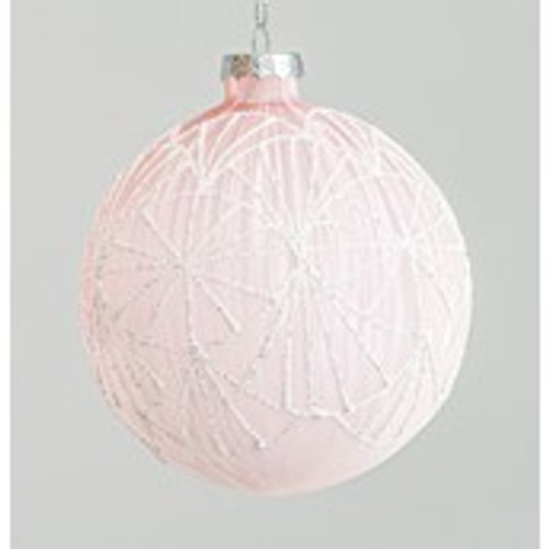 100mm Ice Pattern Ball Pink