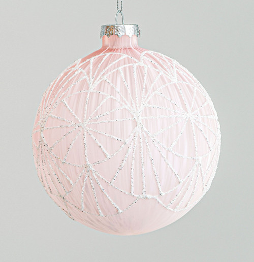 100mm Ice Pattern Ball Pink