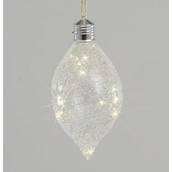 200mm Glass Drop w/LED Hanger