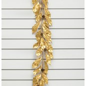 180cm Leaf/Cone Garland Gold