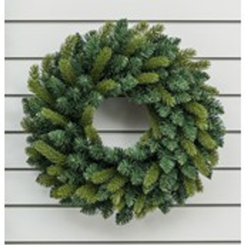 60cm Double Pine Wreath Green